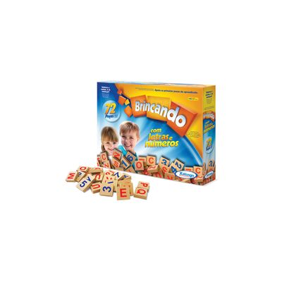 Jogo Educativo Brincando com Letras e Números Xalingo
