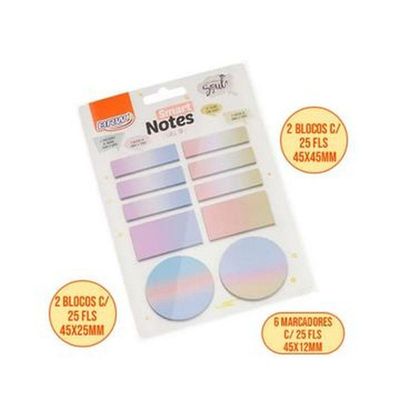 Bloco Smart Notes Call Up - Degradê - 25fls - 10blocos