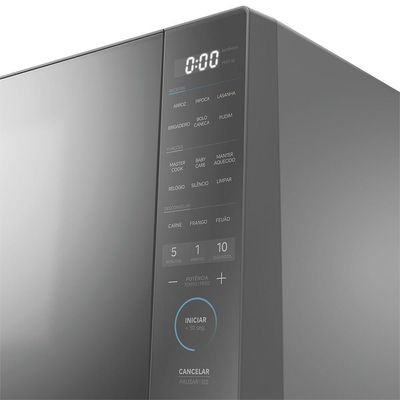 Micro-ondas 35L Prata Porta Espelhada Mastercook Midea MHP35S2 220V