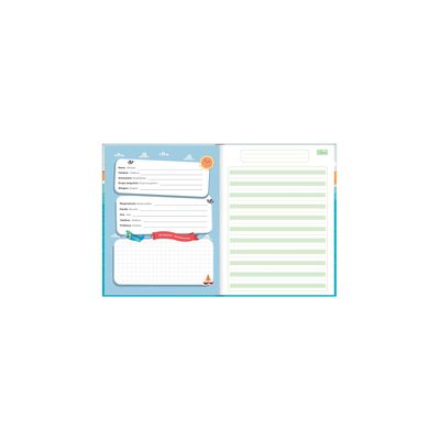 Caderno Caligrafia Tilibra Brochura Capa Dura Pauta Verde Sapeca 40 Folhas
