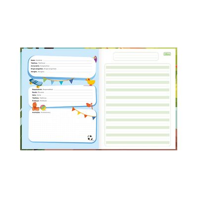 Caderno Caligrafia Tilibra Brochura Capa Dura Pauta Verde Sapeca 40 Folhas