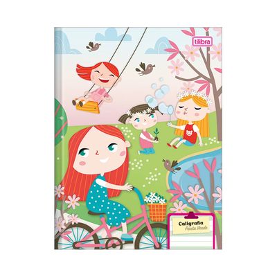 Caderno Caligrafia Tilibra Brochura Capa Dura Pauta Verde Sapeca 40 Folhas
