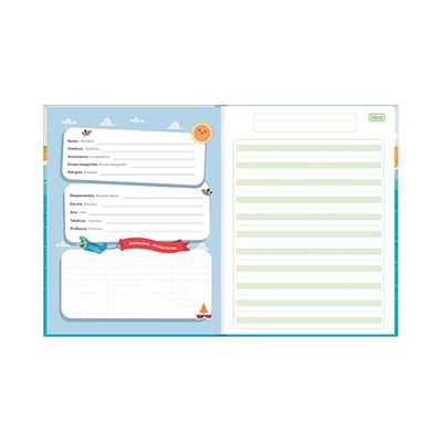 Caderno Caligrafia Tilibra Brochura Capa Dura Pauta Verde Sapeca 40 Folhas