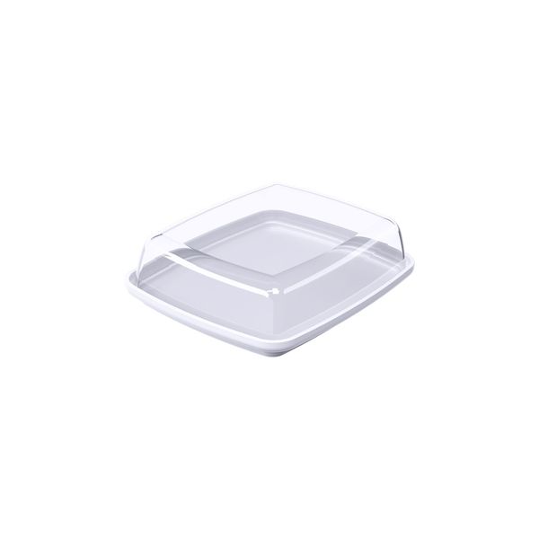 Porta Frios de Plástico Brinox Cozy com Tampa Branco 16x19cm