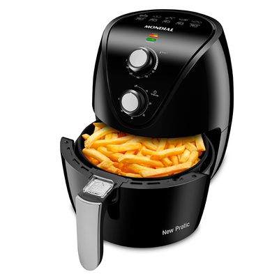 Fritadeira Elétrica Air Fryer Mondial New Pratic AF31 3,5L Preta - 220V