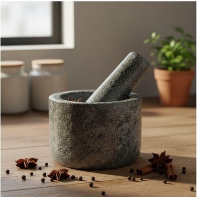 Pilão De Pedra Sabão Liso