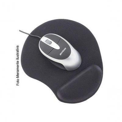 Mouse Pad Gel Preto Ac024