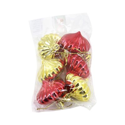 Kit Bola Pião Natal Le 5cm com 6 Unidades