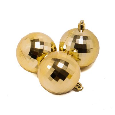 Tubo Bola Natal Le 6cm com 12 Unidades Dourado
