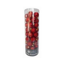 Tubo Bola Natal Le 4cm Vermelho com 45 Unidades