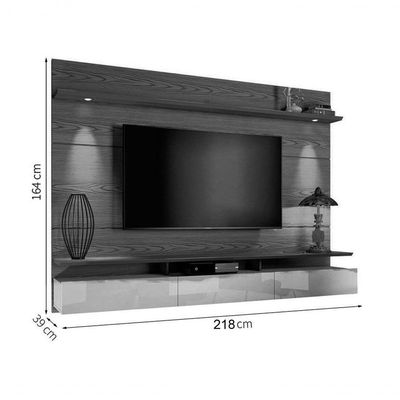 Home Suspenso Decore Led 2.2 Freijó Com Off White - Imcal Móveis