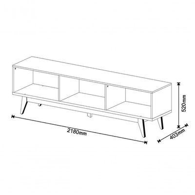 Rack Classic 2g Off White Com Nature - Imcal Móveis