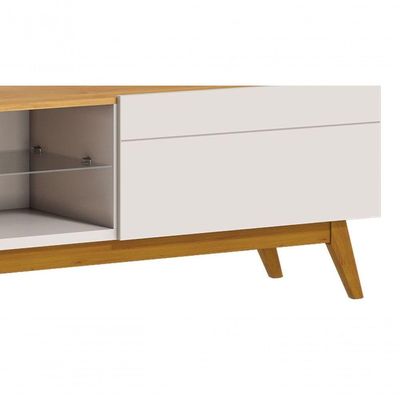 Rack Classic 2g Off White Com Nature - Imcal Móveis
