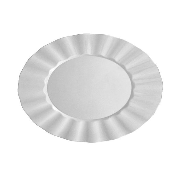 Sousplat de Plástico Le Natal Ball Prateado 33cm