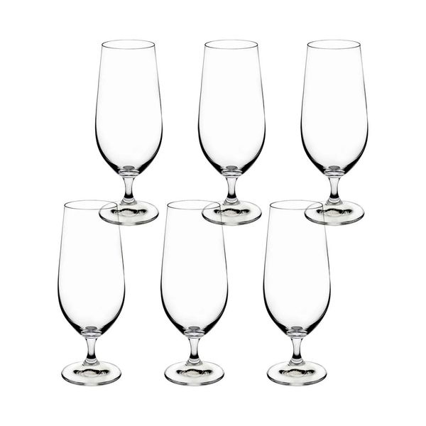 Jogo de Taças para Cerveja em Cristal Ecológico Bohemia Anna 380ml 6 Peças