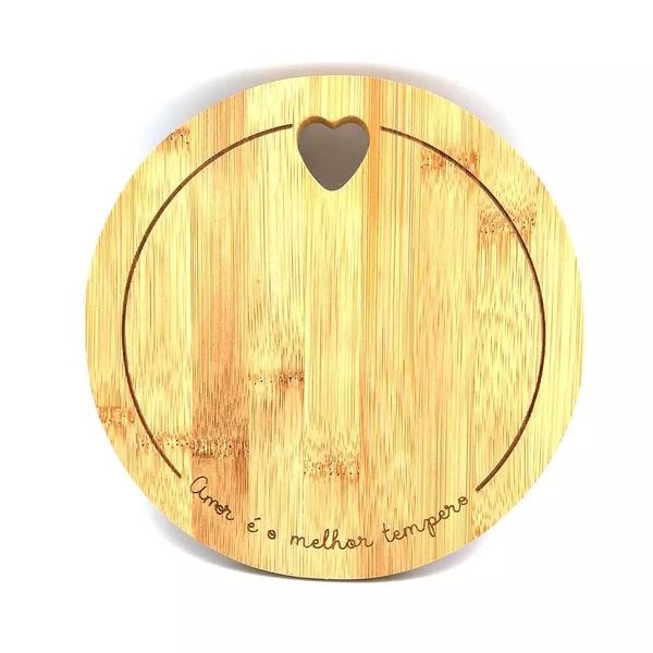 Tábua de Queijo Le Coração em Bambu