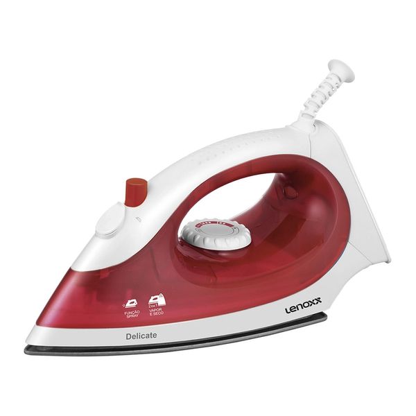 Ferro de Passar Roupa a Vapor Lenoxx Delicate PFF657 Vermelho 127V Ferro de Passar Roupa a Vapor Lenoxx Delicate PFF657 Vermelho 127V