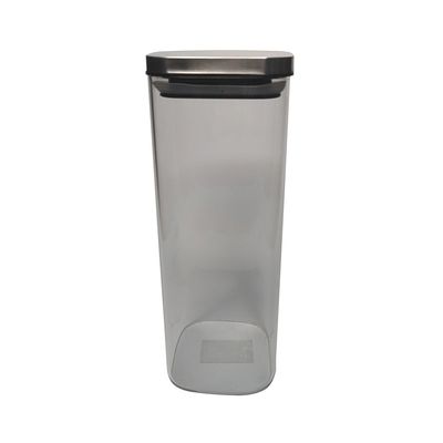 Pote para Mantimento Le em Vidro Borosilicato Hermético com Tampa Inox Quadrado 1,8L