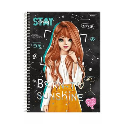 Caderno Universitário Foroni Amigas para Sempre 15 Matérias 240 Folhas Capas Diversas - Item Sortido