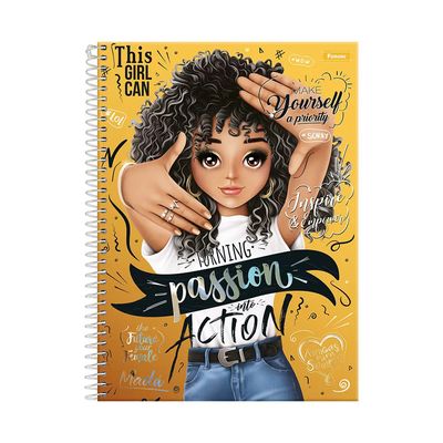 Caderno Universitário Foroni Amigas para Sempre 15 Matérias 240 Folhas Capas Diversas - Item Sortido