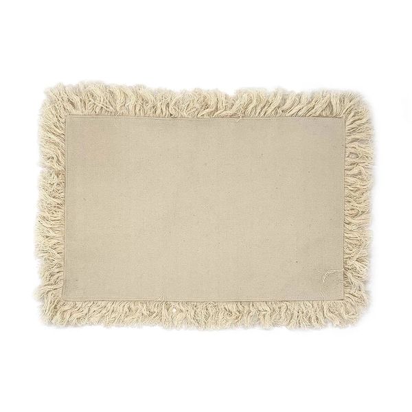 Jogo Americano Le Canvas Branco 50x35cm 1 Peça Jogo Americano Le Canvas Branco 50x35cm 1 Peça