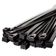 Abraçadeira De Nylon Preto 50 Uni Cinta Plastica Gato