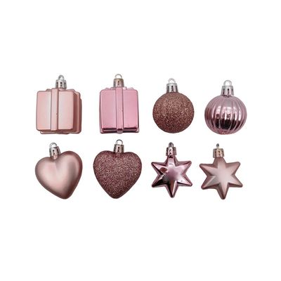 Enfeite de Natal Le Rosé Gold com 24 Unidades