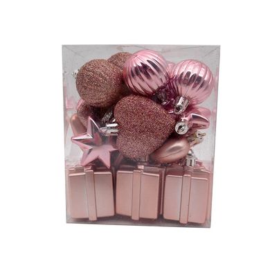 Enfeite de Natal Le Rosé Gold com 24 Unidades