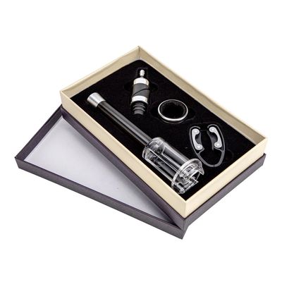Kit Vinho com Abridor de Pressão Kas 4 Peças
