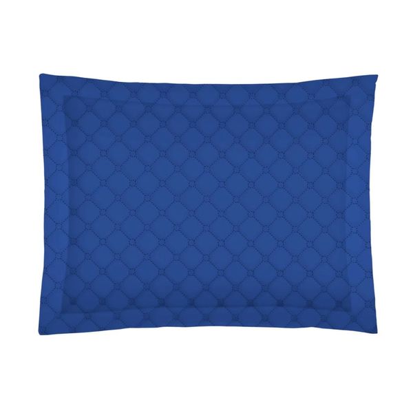 Porta Travesseiro Fronha Le Casa Liso 4 Abas 100% Poliéster Azul