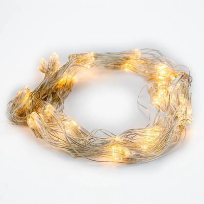Pisca Led DeA 100 Lâmpadas 220V 8 Funções Fio Verde 8m Branco Quente