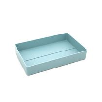 Organizador de Mesa Le Retangular Azul Pastel Tamanho Médio 24x15x4cm