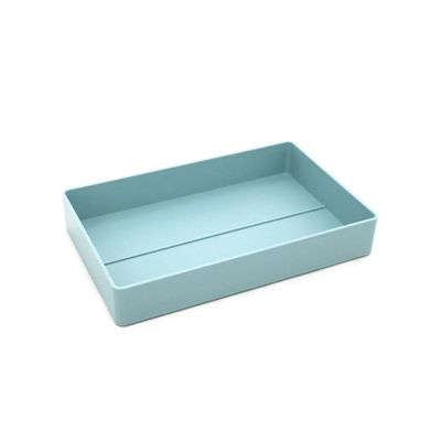 Organizador de Mesa Le Retangular Azul Pastel Tamanho Médio 24x15x4cm