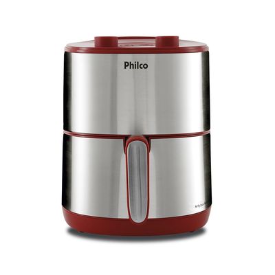 Fritadeira Elétrica Air Fryer Philco Redstone PFR10VI Inox 4L Vermelha - 220V