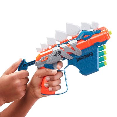 Lança Dardos Nerf Dino Stego Smash