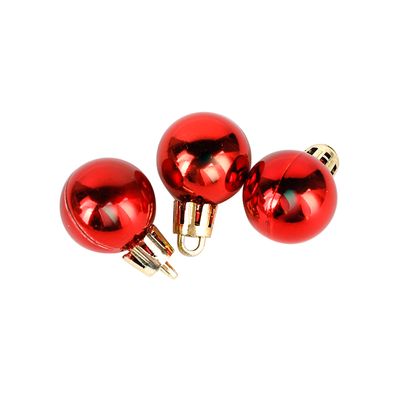 Kit Bola Natal Le 2,5cm com 20 Unidades Vermelho