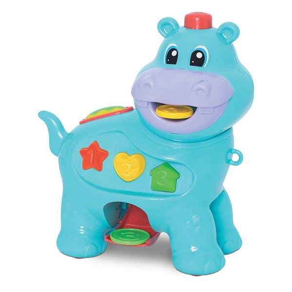 Brinquedo Educativo Mercotoys Amiguinho Comilão Hipopotamo