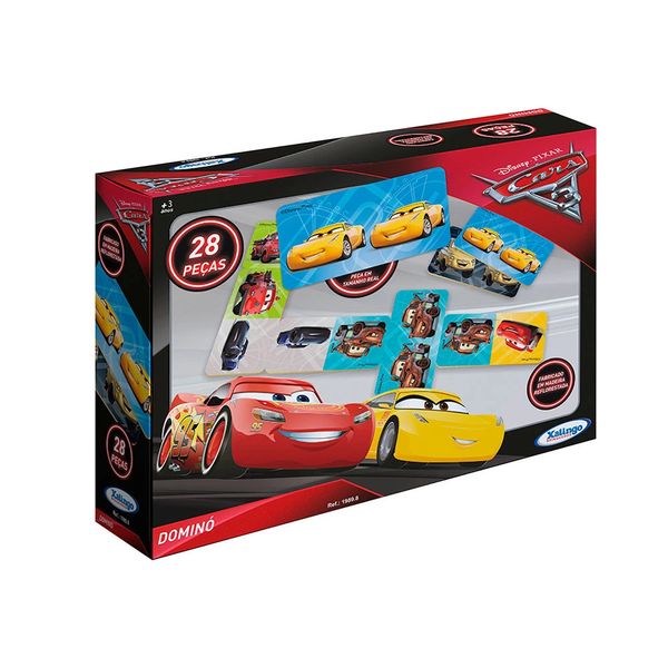 Dominó Xalingo Carros 3 Disney com 28 Peças