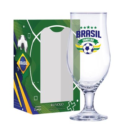 Taça para Cerveja Ruvolo Royal Beer Brasil Campeão 330ml