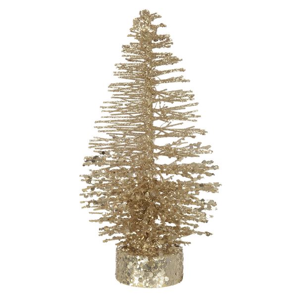 Árvore de Natal Decorativa D&A Champagne com 15cm Árvore de Natal Decorativa D&A Champagne com 15cm