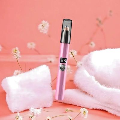 Caneta Depiladora Aparadora Facial Elétrico Portátil - Rosa