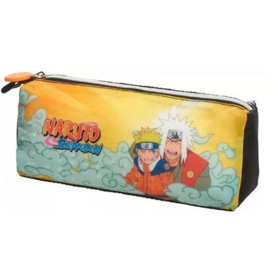 Kit Mochila Costas Lancheira Estojo Simples Infantil Escolar Menino Naruto Jiraya Time 7