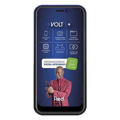 Smartphone Red Volt L+ 48GB Tela de 5" Câmera 8MP Azul