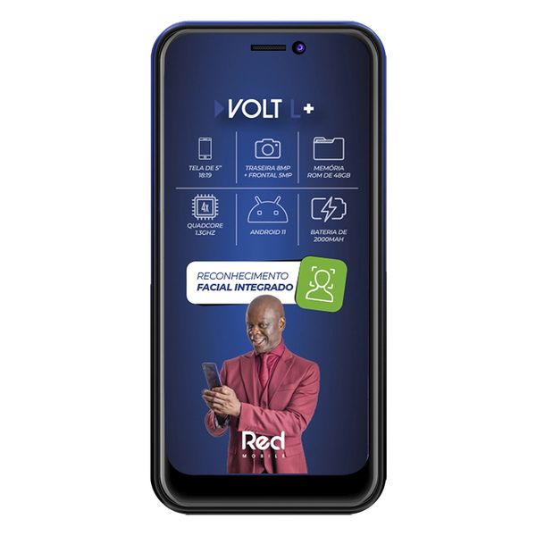 Smartphone Red Volt L+ 48GB Tela de 5