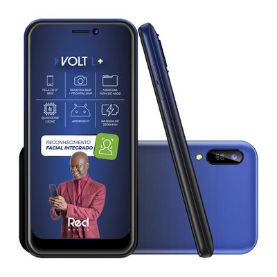 Smartphone Red Volt L+ 48GB Tela de 5" Câmera 8MP Azul