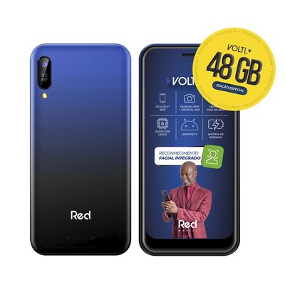 Smartphone Red Volt L+ 48GB Tela de 5" Câmera 8MP Azul