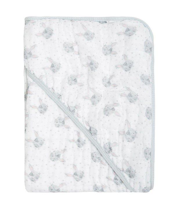 Toalha De Banho Soft Com Capuz Estampada Coelhinho Papi