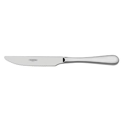 Faca de Mesa Tramontina Classic em Aço Inox sem Ponta Serrilha