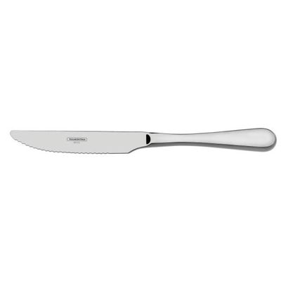 Faca de Mesa Tramontina Classic em Aço Inox sem Ponta Serrilha