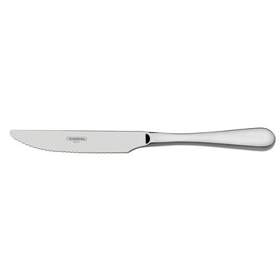 Faca de Mesa Tramontina Classic em Aço Inox sem Ponta Serrilha